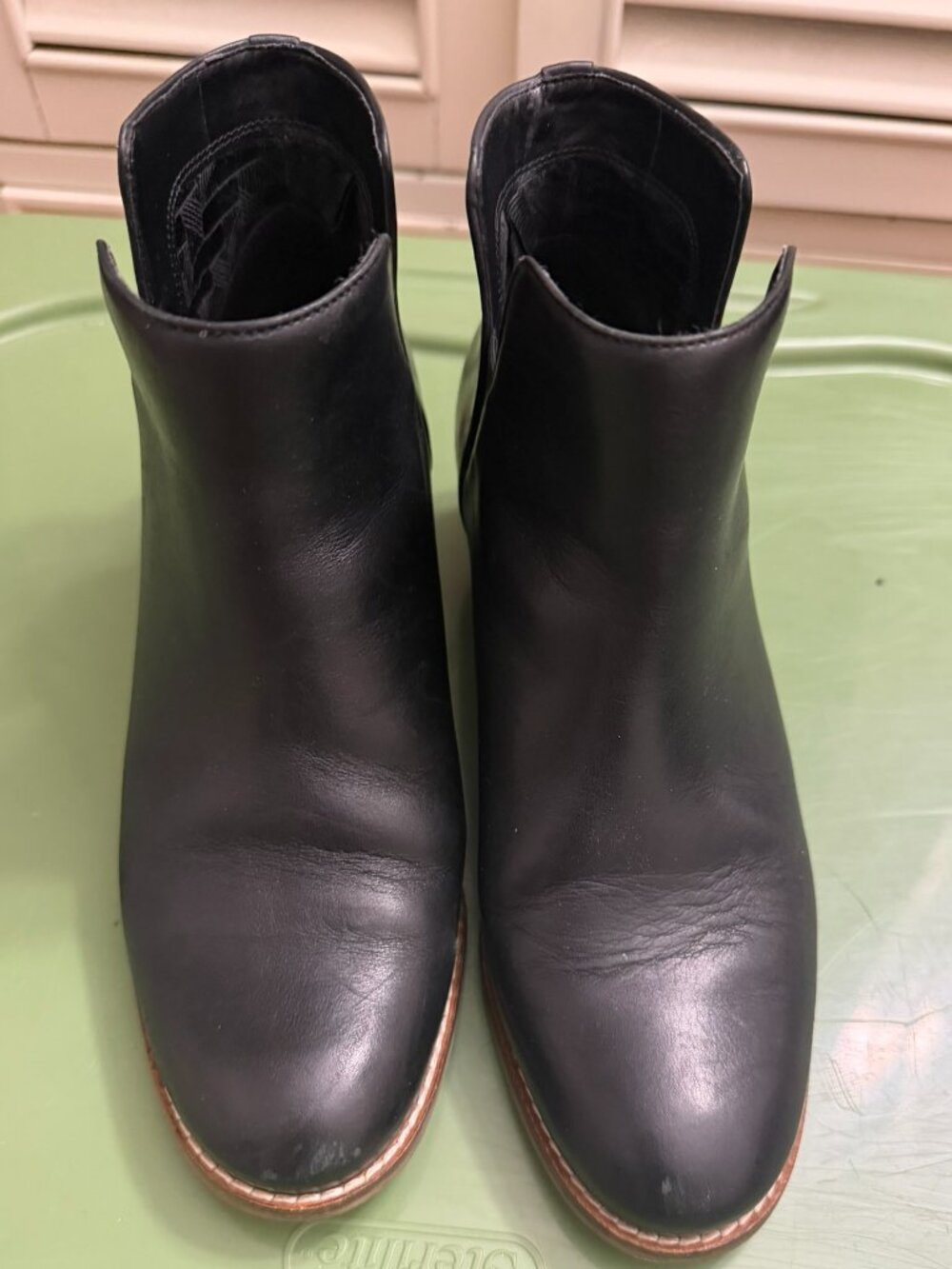 Leather ankle boots